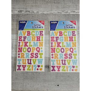 Sticker Lot - Alphabet Scrapbooking Stickers Letters Patterened Colorful #178